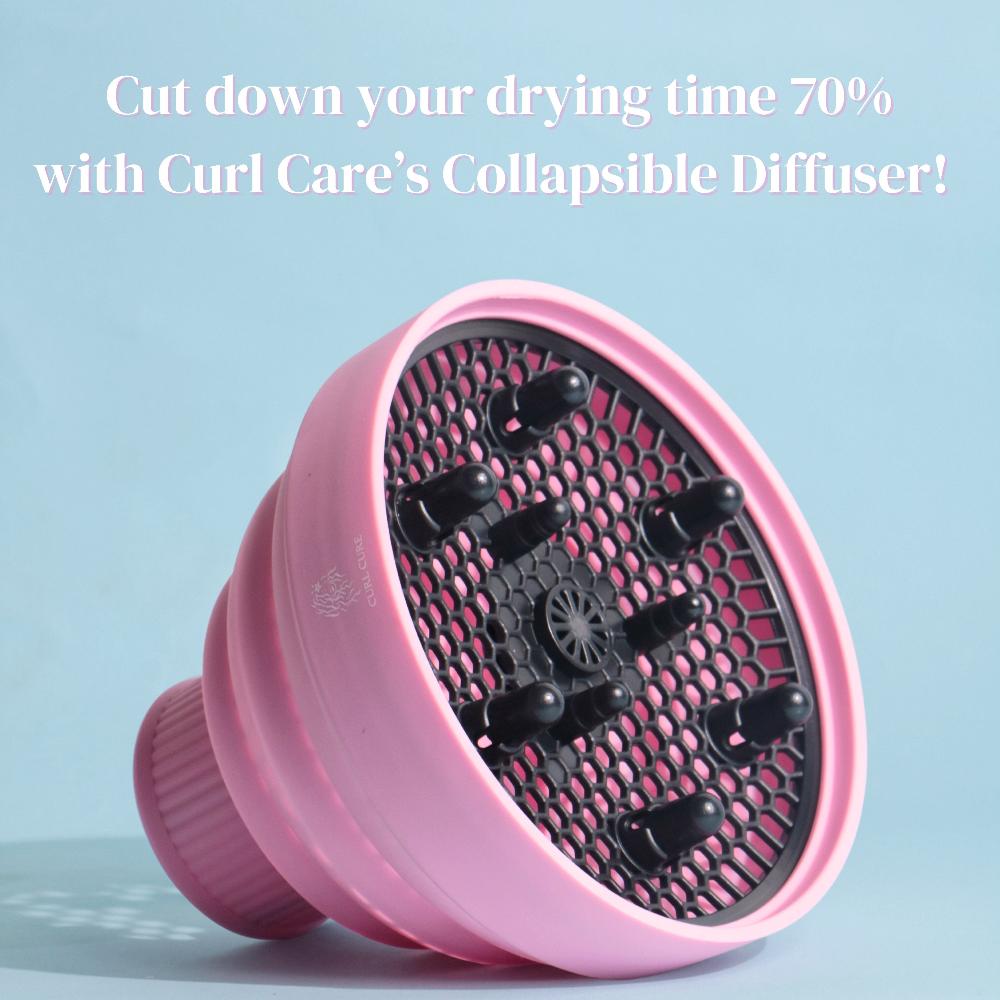 Curl Cure Pink Collapsible Curly Hair Diffuser | CurlCure.in – Curl Care