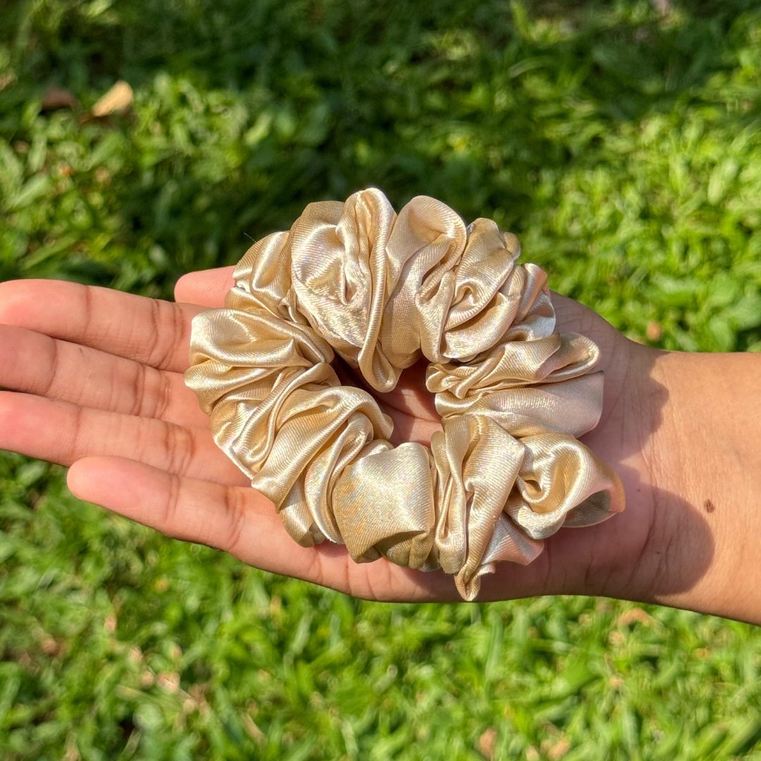 Satin Hair Scrunchie Single - Jumbo - Curl Care