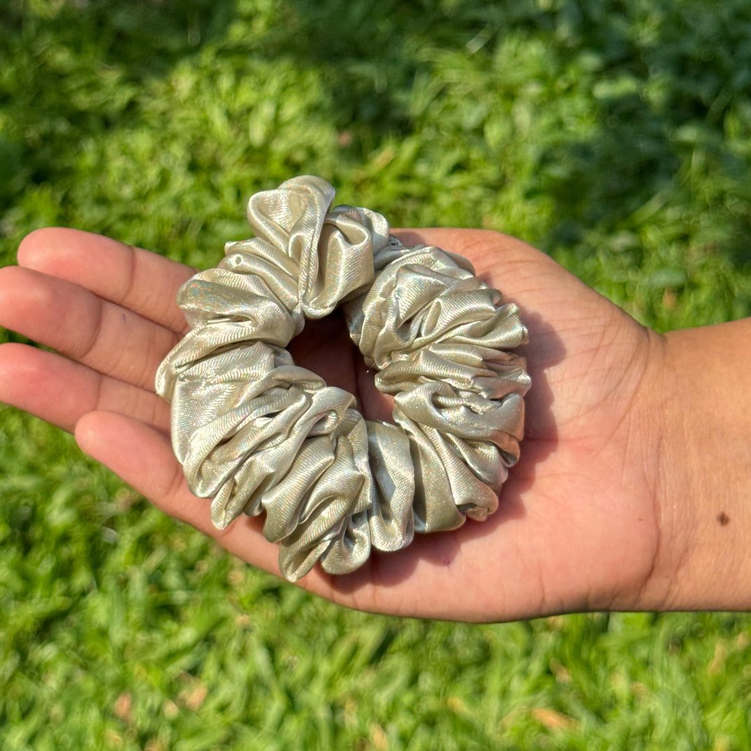Satin Hair Scrunchie Single - Jumbo - Curl Care