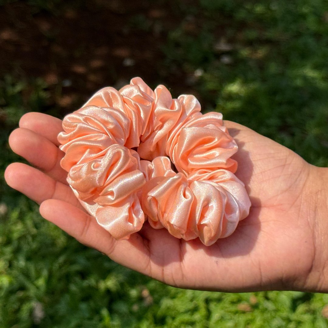 Satin Hair Scrunchie Single - Jumbo - Curl Care