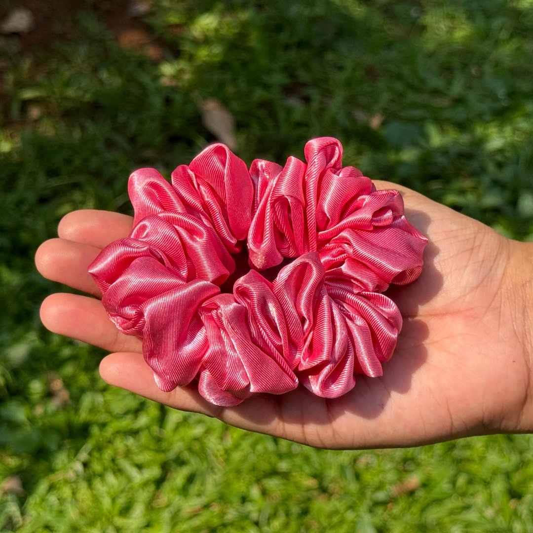 Satin Hair Scrunchie Single - Jumbo - Curl Care