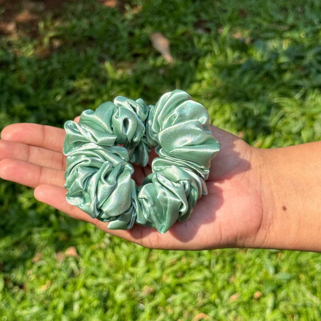 Satin Hair Scrunchie Single - Jumbo - Curl Care