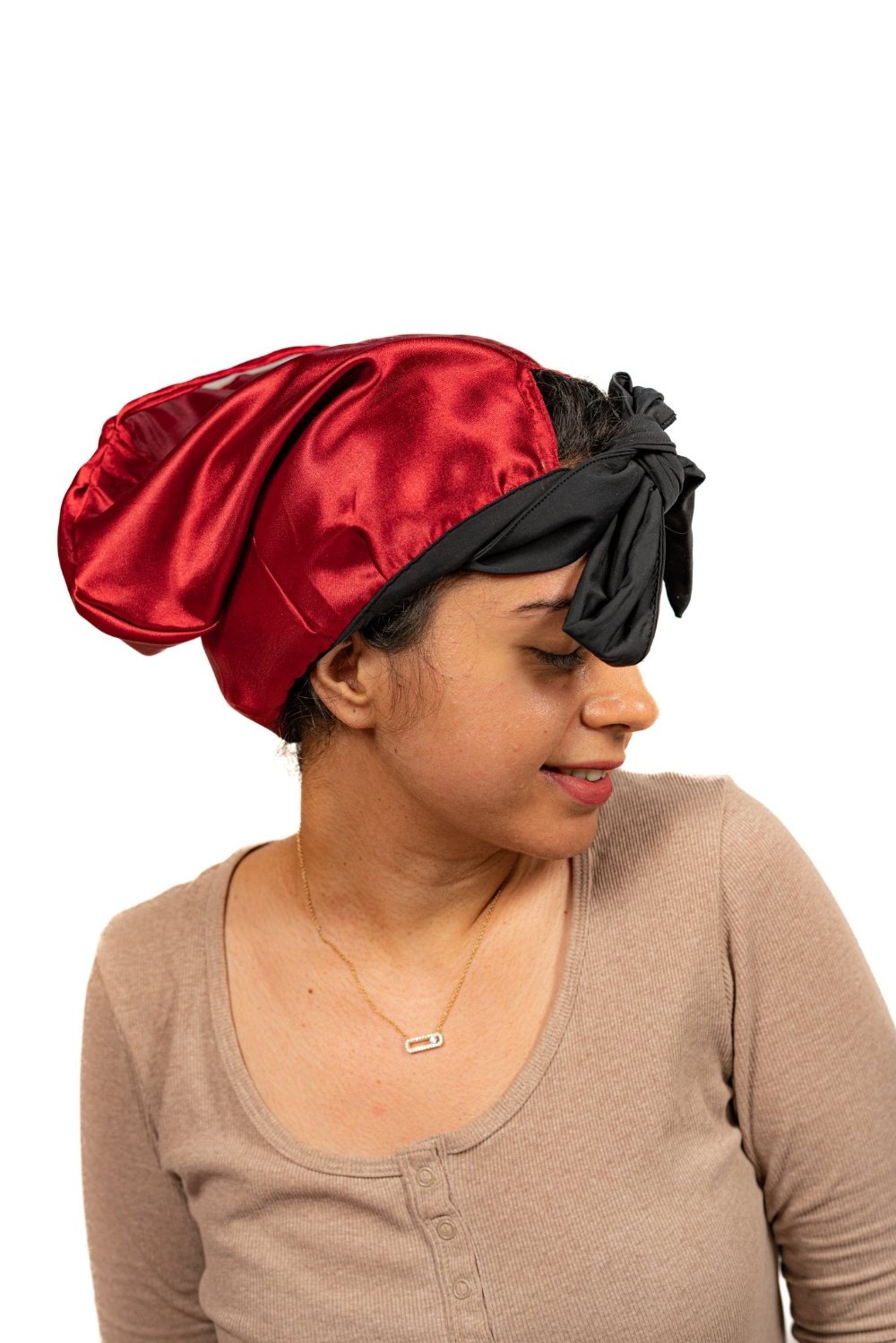 Slip by Curl Cure: Satin Hair Bonnet - #CurlProtection with Tying & Scrunching Option - Curl Cure