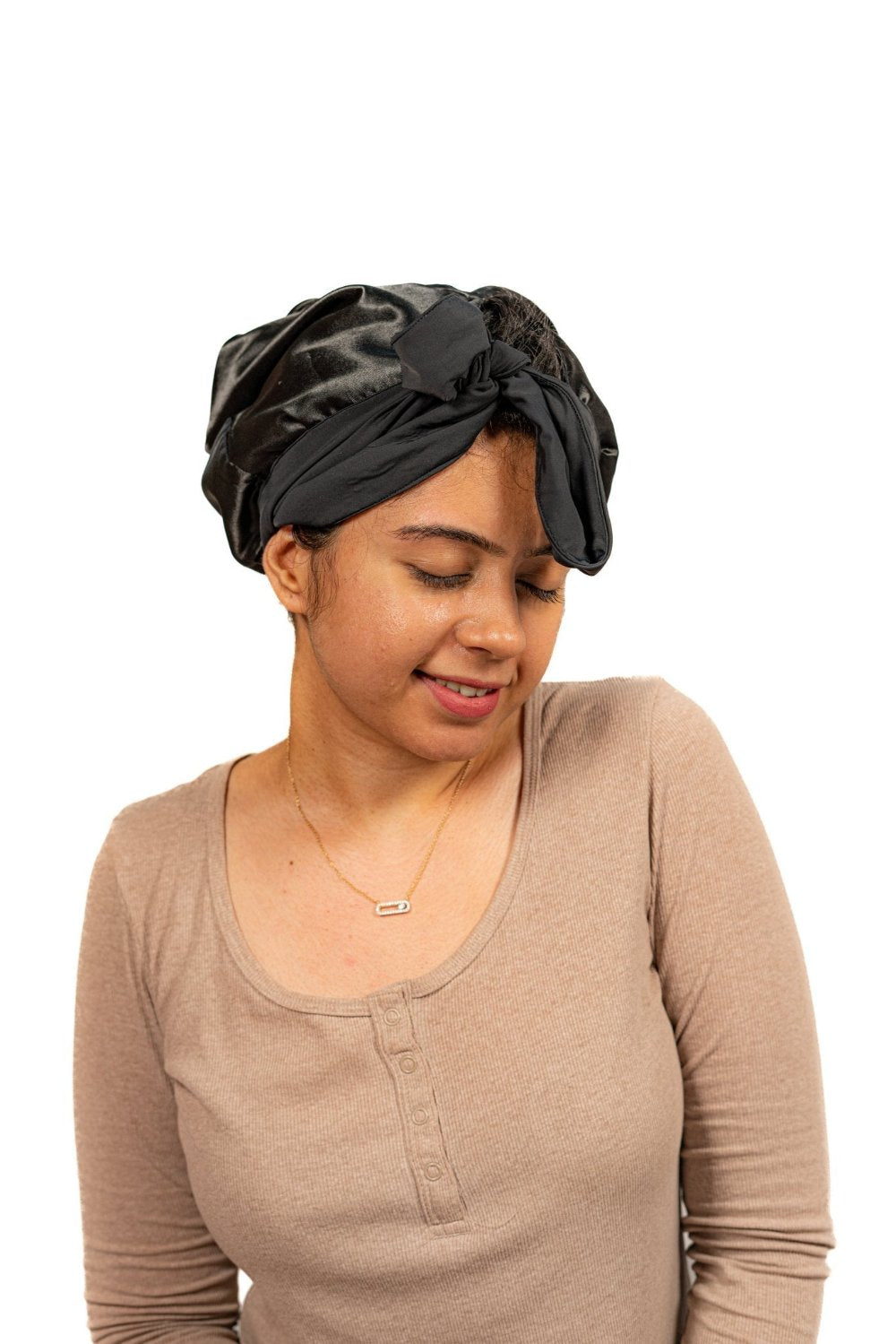 Slip by Curl Cure: Satin Hair Bonnet - #CurlProtection with Tying & Scrunching Option - Curl Cure